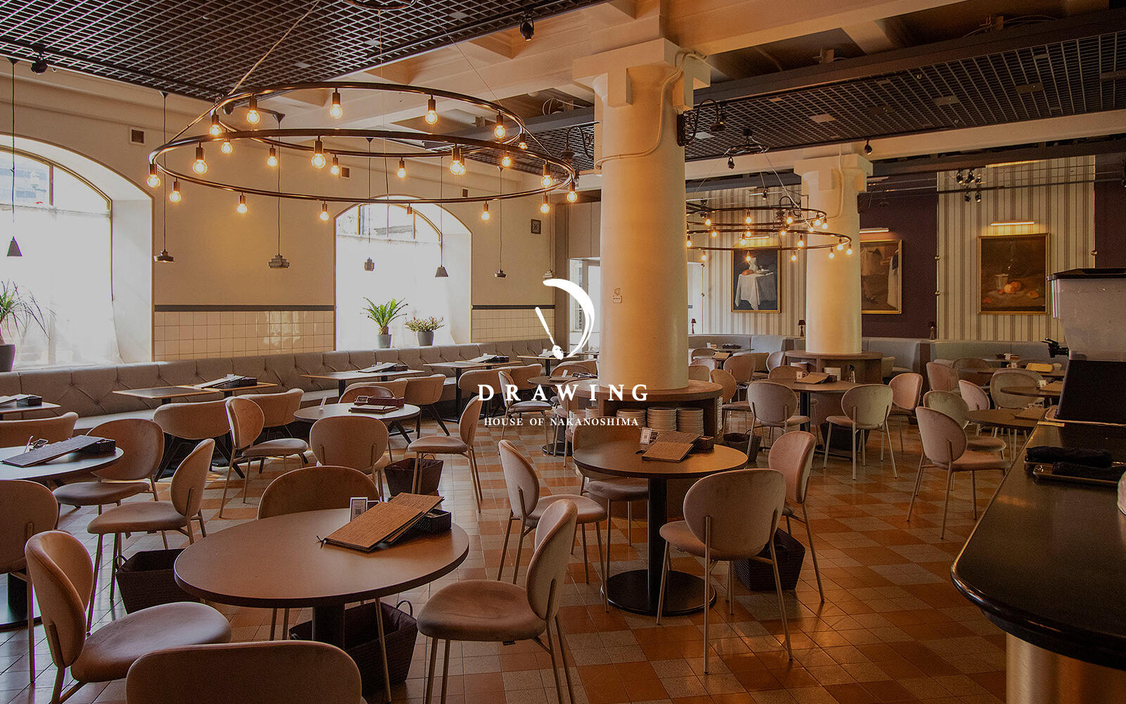 大阪市の歴史・アート・文化を受け継ぐ ニューラグジュアリーな「食の社交場」として誕生。 大阪市中央公会堂B1F、洋食ビストロのフレンチレストラン DRAWING HOUSE OF NAKANOSHIMA