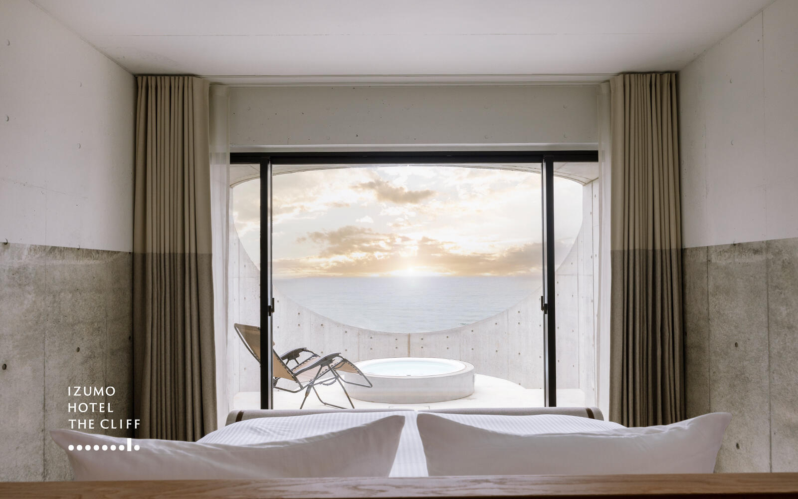 太陽・波・風の鼓動に溶け込む8室のプライベートCAVEからなる自然一体型ホテル IZUMO HOTEL THE CLIFF